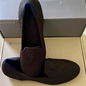 Rothy’s Black Honeycomb Loafer Sz 9